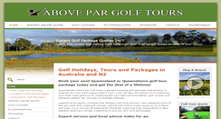 Desktop Screenshot of abovepargolf.com.au
